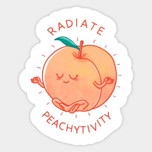 Radiate Peachytivity Sticker